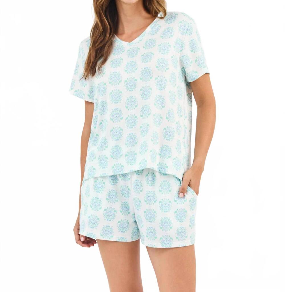 NEW MARY SQUARE alli pj shorts set in meadow dreams blue